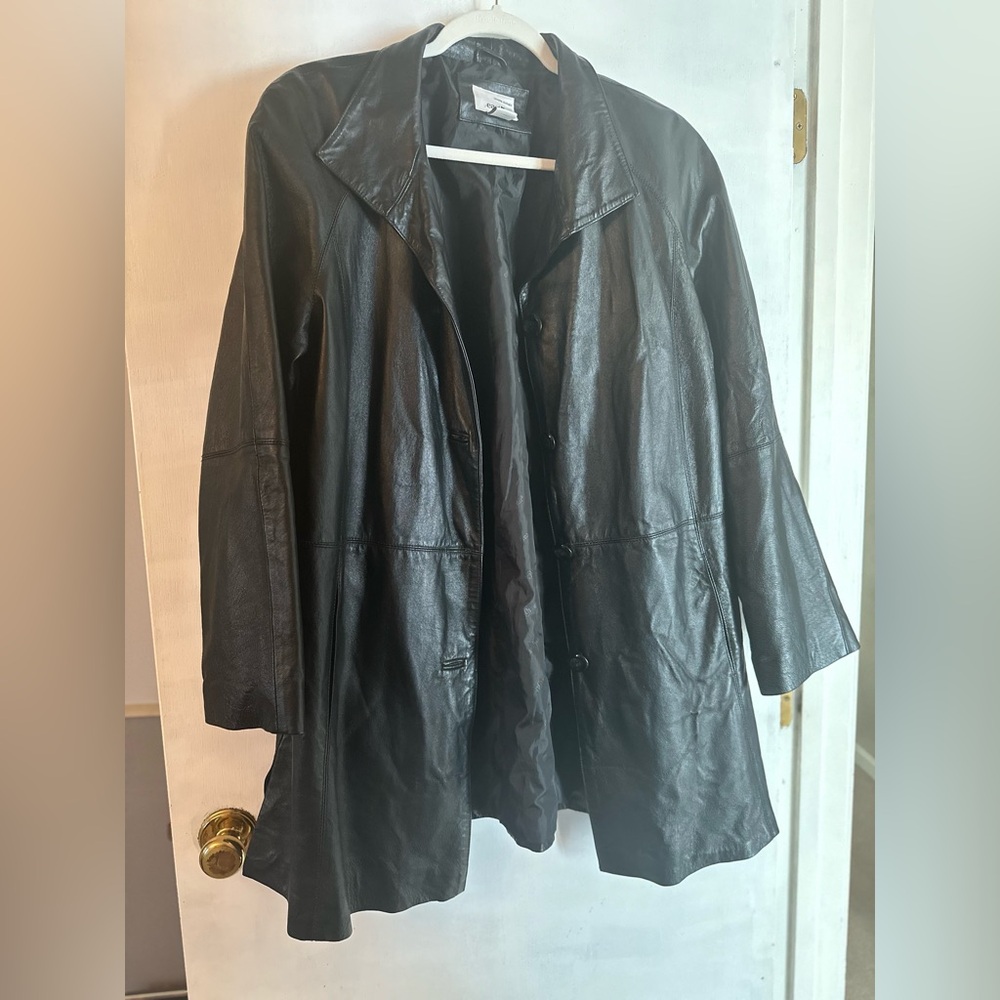 East 5th Black Leather Jacket